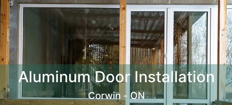  Aluminum Door Installation Corwin - ON