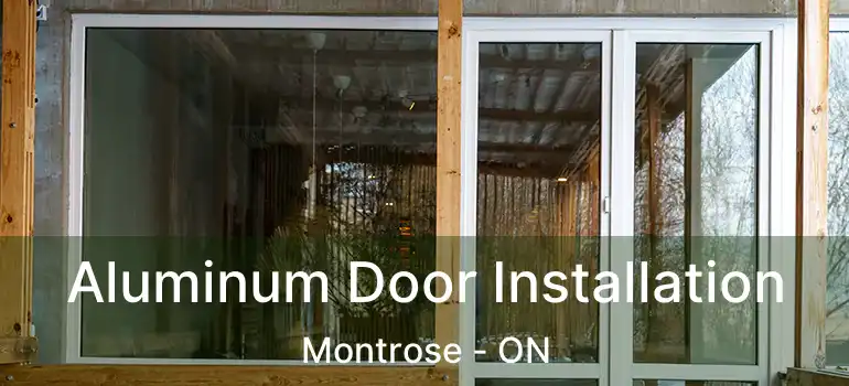  Aluminum Door Installation Montrose - ON