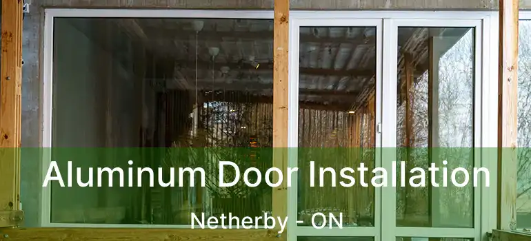  Aluminum Door Installation Netherby - ON