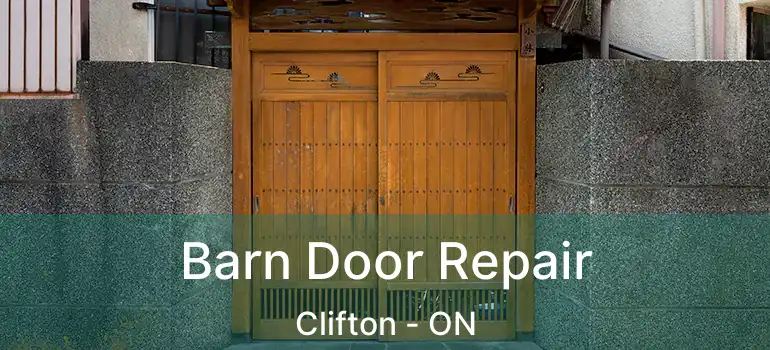  Barn Door Repair Clifton - ON