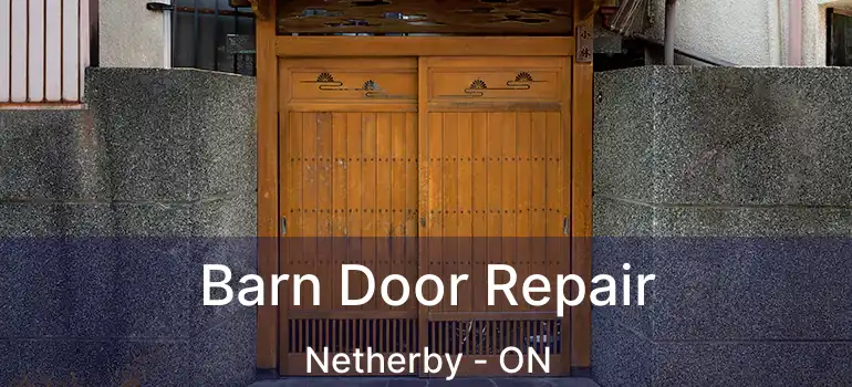  Barn Door Repair Netherby - ON