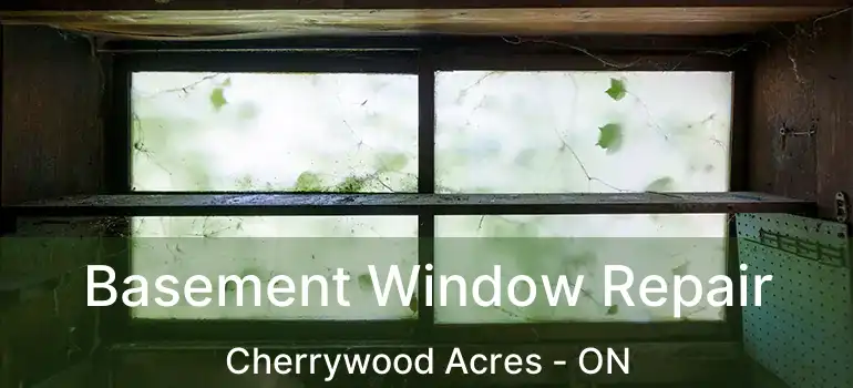  Basement Window Repair Cherrywood Acres - ON