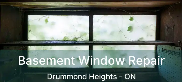  Basement Window Repair Drummond Heights - ON