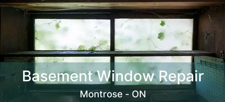  Basement Window Repair Montrose - ON