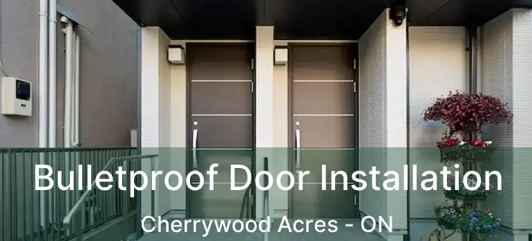  Bulletproof Door Installation Cherrywood Acres - ON