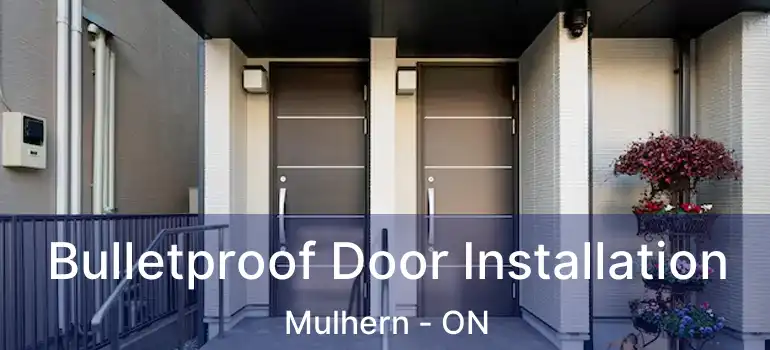  Bulletproof Door Installation Mulhern - ON