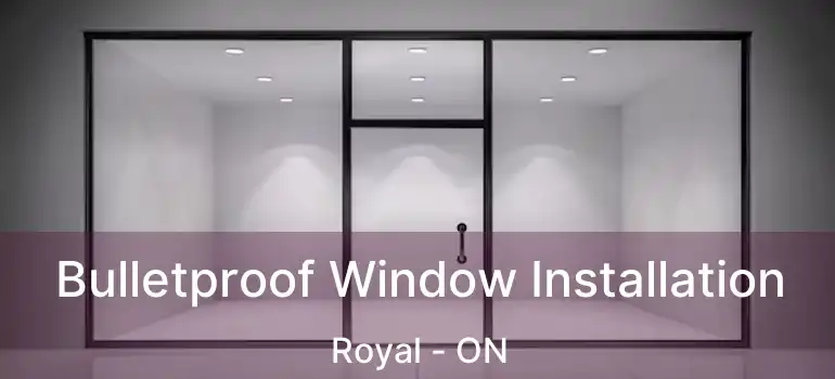  Bulletproof Window Installation Royal - ON