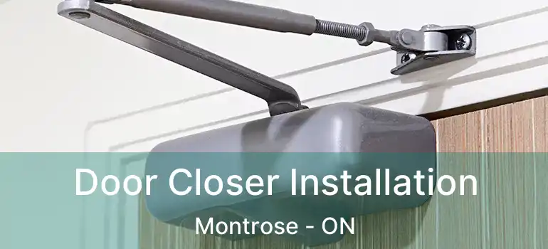  Door Closer Installation Montrose - ON