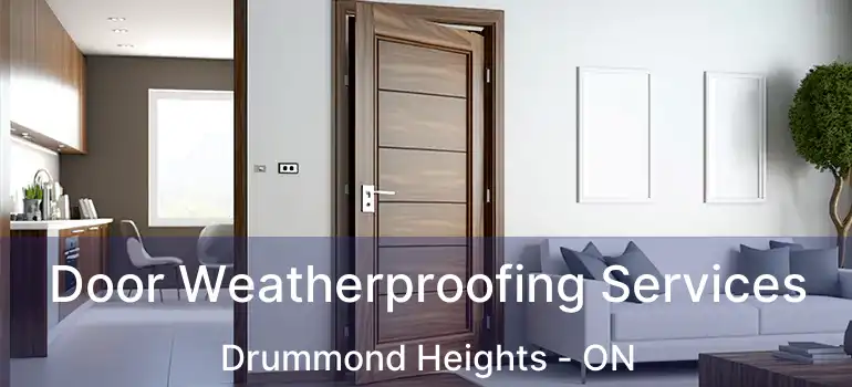  Door Weatherproofing Services Drummond Heights - ON