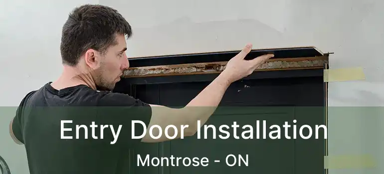  Entry Door Installation Montrose - ON