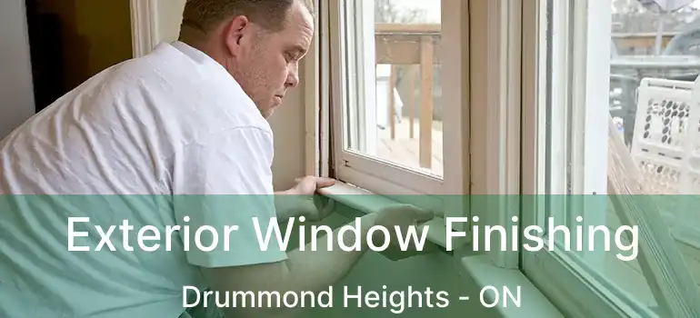  Exterior Window Finishing Drummond Heights - ON