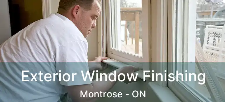  Exterior Window Finishing Montrose - ON