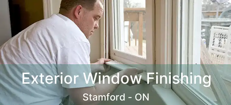  Exterior Window Finishing Stamford - ON