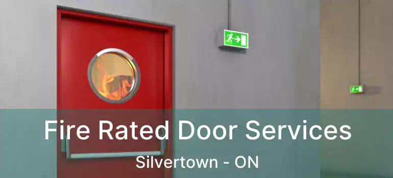  Fire Rated Door Services Silvertown - ON