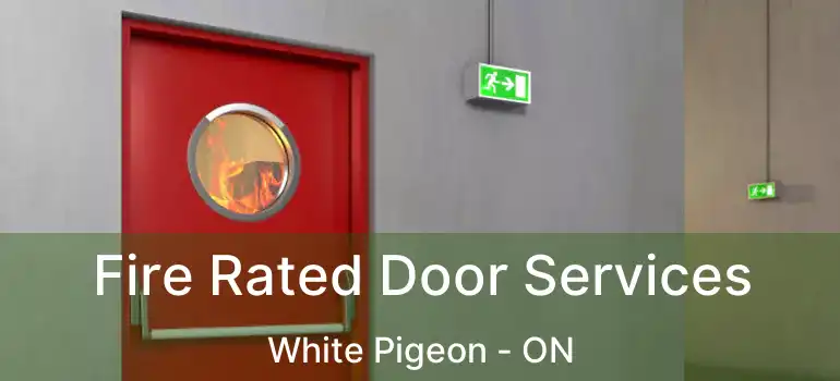  Fire Rated Door Services White Pigeon - ON