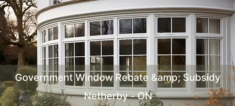  Government Window Rebate & Subsidy Netherby - ON