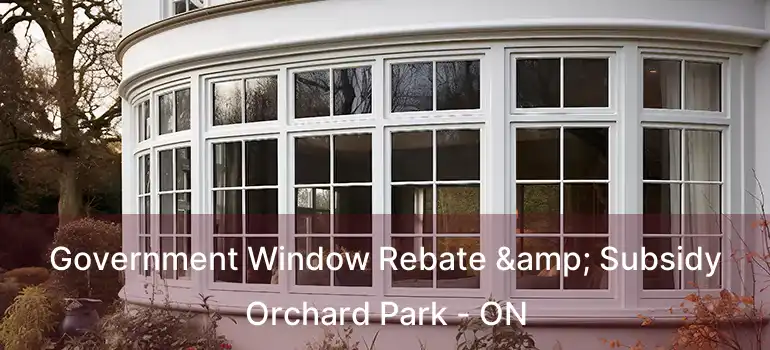  Government Window Rebate & Subsidy Orchard Park - ON