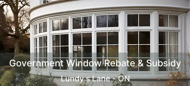 Government Window Rebate & Subsidy Lundy s Lane - ON