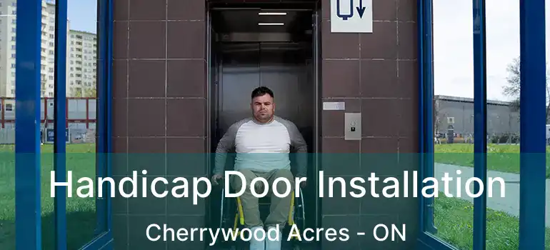  Handicap Door Installation Cherrywood Acres - ON