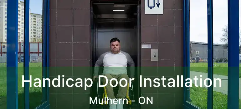  Handicap Door Installation Mulhern - ON