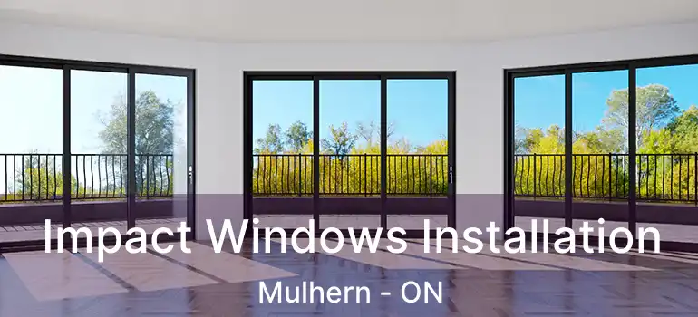  Impact Windows Installation Mulhern - ON