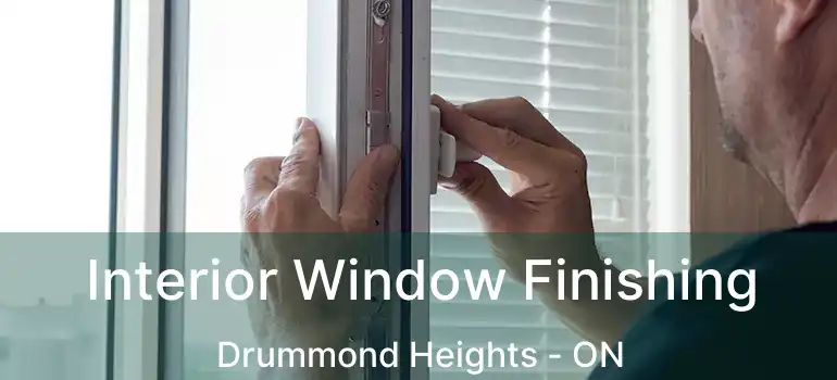  Interior Window Finishing Drummond Heights - ON