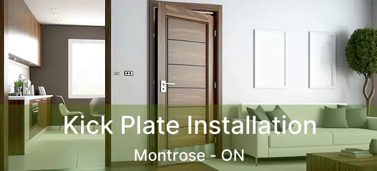  Kick Plate Installation Montrose - ON