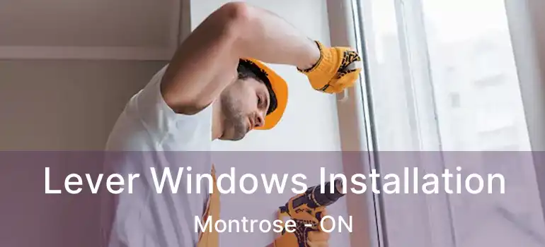  Lever Windows Installation Montrose - ON