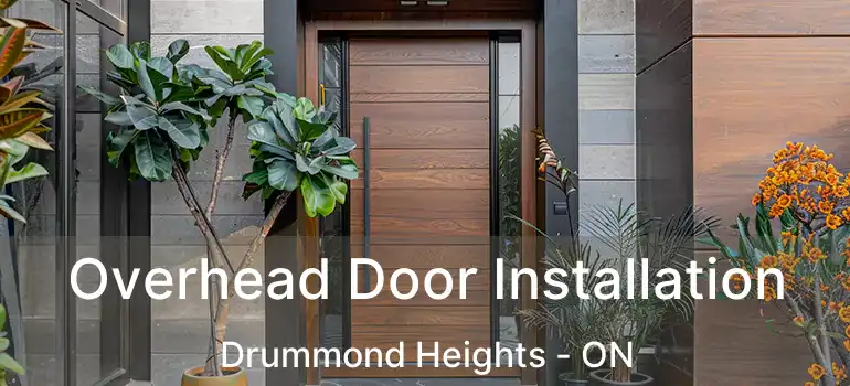  Overhead Door Installation Drummond Heights - ON