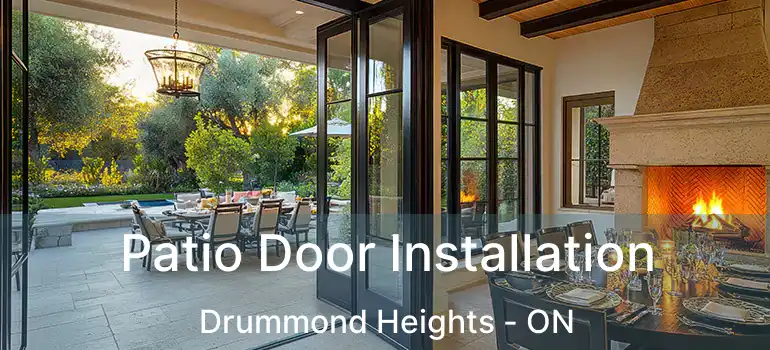  Patio Door Installation Drummond Heights - ON