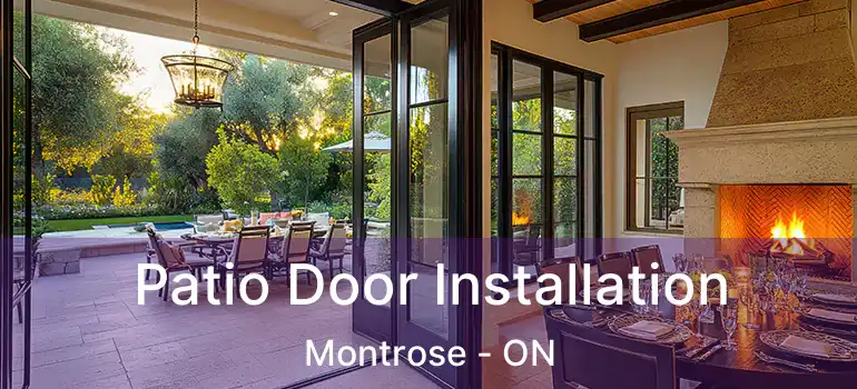  Patio Door Installation Montrose - ON