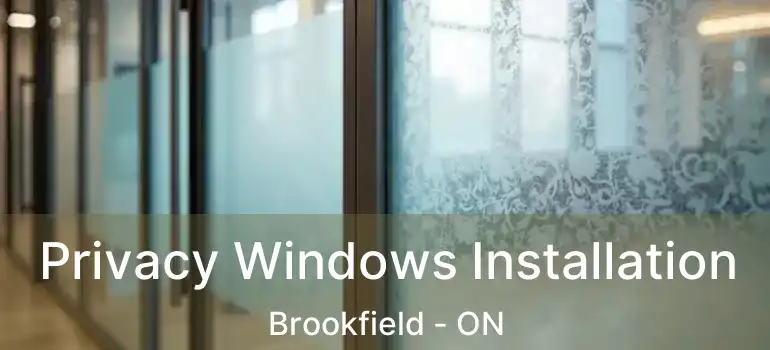  Privacy Windows Installation Brookfield - ON