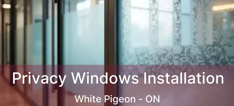  Privacy Windows Installation White Pigeon - ON