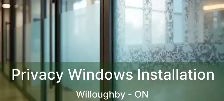  Privacy Windows Installation Willoughby - ON