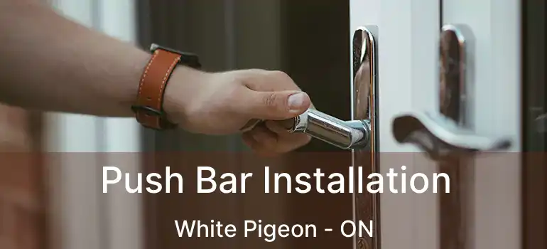  Push Bar Installation White Pigeon - ON