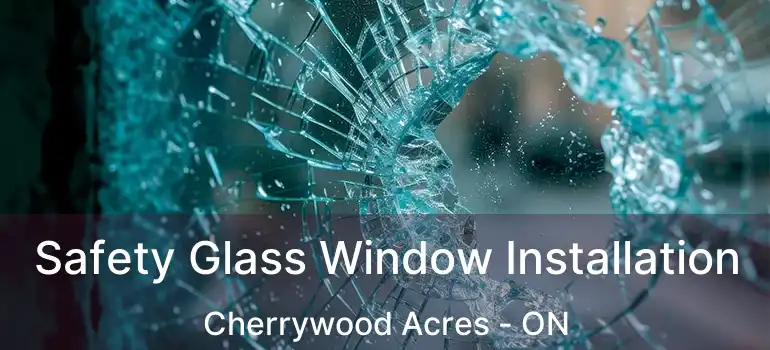  Safety Glass Window Installation Cherrywood Acres - ON