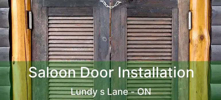  Saloon Door Installation Lundy s Lane - ON