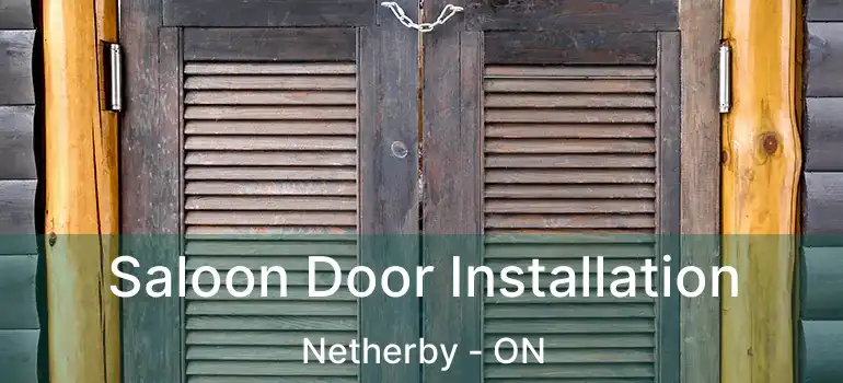  Saloon Door Installation Netherby - ON