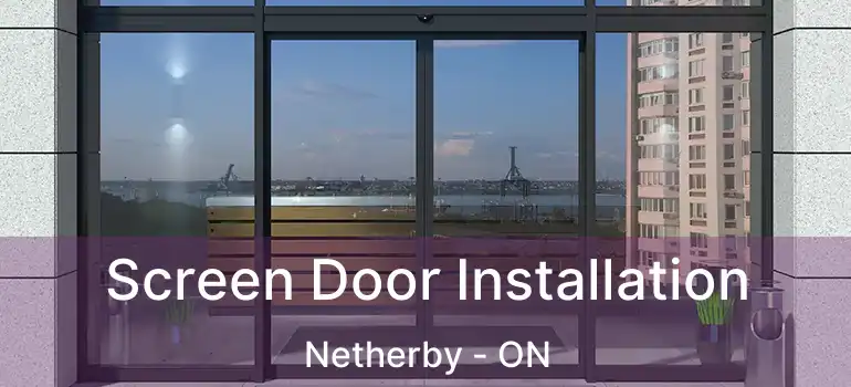  Screen Door Installation Netherby - ON