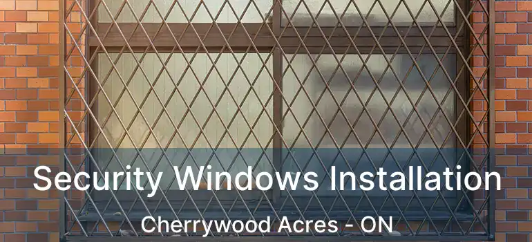  Security Windows Installation Cherrywood Acres - ON