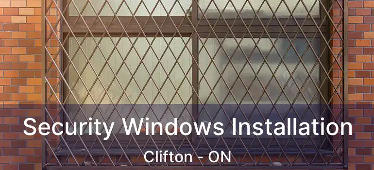  Security Windows Installation Clifton - ON