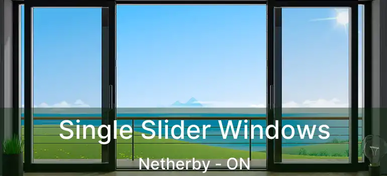  Single Slider Windows Netherby - ON