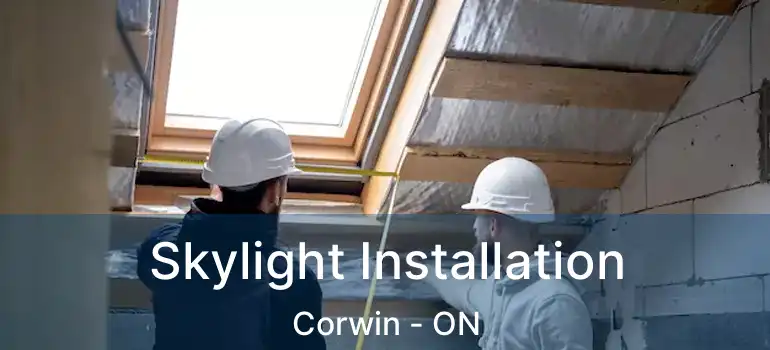  Skylight Installation Corwin - ON