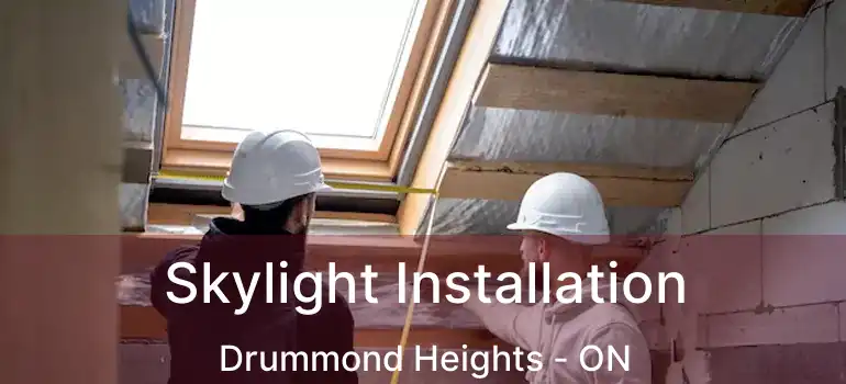  Skylight Installation Drummond Heights - ON