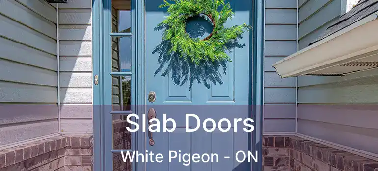  Slab Doors White Pigeon - ON