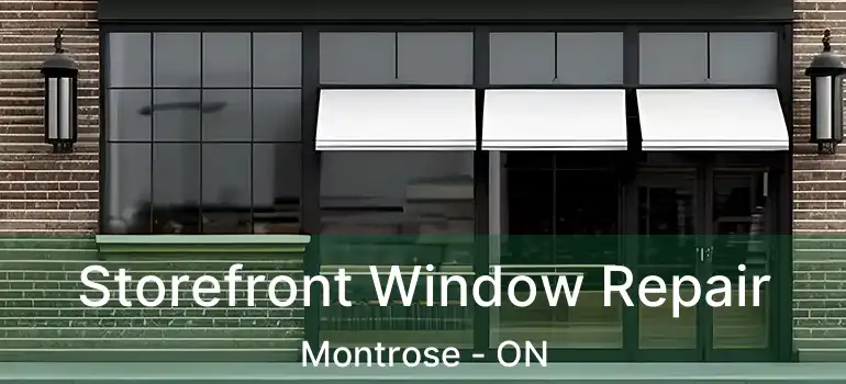  Storefront Window Repair Montrose - ON