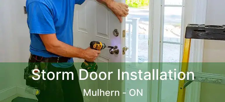  Storm Door Installation Mulhern - ON