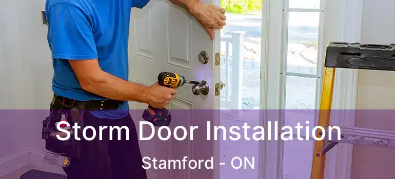  Storm Door Installation Stamford - ON