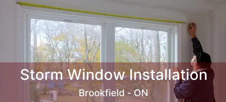  Storm Window Installation Brookfield - ON