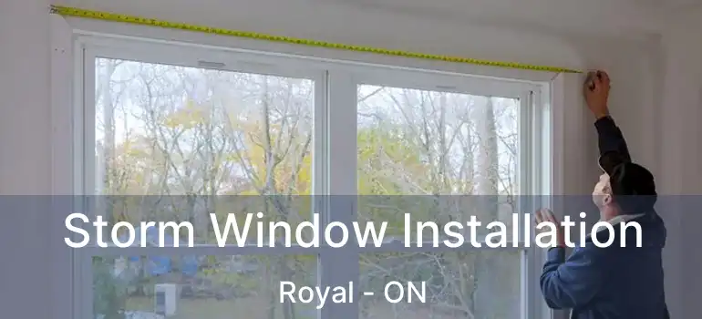  Storm Window Installation Royal - ON